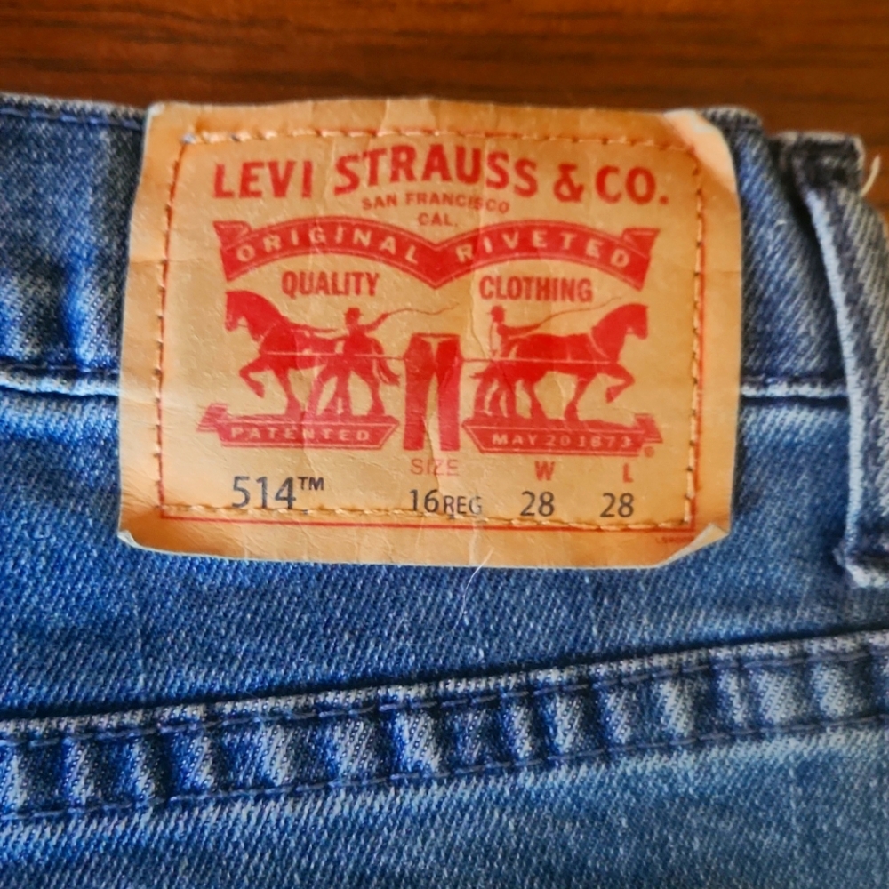 Levi's 514 Women's Light Blue Straight Leg Jeans Size 16 Reg 28Wx28L